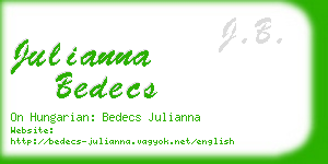 julianna bedecs business card